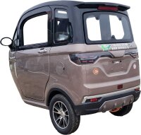 MoveEco MicroCar 25km/h RX2E Mofa Version Braun 2 Personen zulassung, fahrbar ab 15