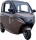 MoveEco MicroCar 25km/h RX2E Mofa Version Braun 2 Personen zulassung, fahrbar ab 15