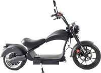 Rocknbikes RE10 MH3 Elektro-Chopper Schwarz-Matt 45km/h Doppelsitzbank Alufelgen 3kW Teilzerlegt im Karton mit Akku 60V30Ah