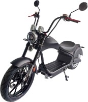 Rocknbikes RE10 MH3 Elektro-Chopper Schwarz-Matt 45km/h Doppelsitzbank Alufelgen 3kW Teilzerlegt im Karton mit Akku 60V30Ah