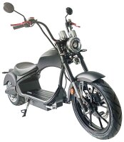 Rocknbikes RE10 MH3 Elektro-Chopper Schwarz-Matt 45km/h...