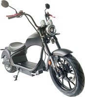 Rocknbikes RE10 MH3 Elektro-Chopper Schwarz-Matt 45km/h...