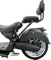 Rocknbikes RE10 MH3 Elektro-Chopper Schwarz-Matt 45km/h Doppelsitzbank Alufelgen 3kW  Akku 60V30Ah