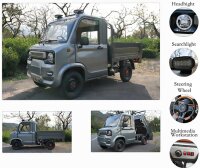 RocknBikes Pick-Up Cargo A41 Grau 72V108Ah LiFeP04 Akku 45km/h Version 2 Personen Straßenzulassung