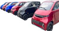 ES1 MicroCar 45km/h Burgundy Rot 60V52Ah Lithium Akku herausnehmbar 4-Wheeler ab 15 Jahren 2-Personen Zulassung