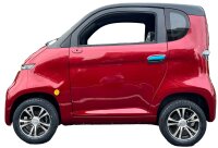 ES1 MicroCar 45km/h Burgundy Rot 60V52Ah Lithium Akku herausnehmbar 4-Wheeler ab 15 Jahren 2-Personen Zulassung