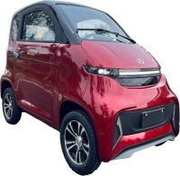 ES1 MicroCar 45km/h Burgundy Rot 60V52Ah Lithium Akku herausnehmbar 4-Wheeler ab 15 Jahren 2-Personen Zulassung