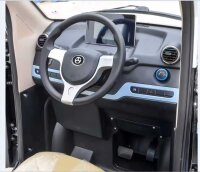 ES1 MicroCar 45km/h Burgundy Rot 60V52Ah Lithium Akku herausnehmbar 4-Wheeler ab 15 Jahren 2-Personen Zulassung