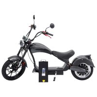 Rocknbikes RE10 MH3 Elektro-Chopper Carbon-Look Graphite 45km/h Alufelgen 3kW  Akku 60V30Ah