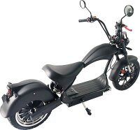 Rocknbikes RE10 MH3 Elektro-Chopper Carbon-Look Graphite 45km/h Doppelsitzbank Alufelgen 3kW  Akku 60V30Ah