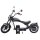 Rocknbikes RE10 MH3 Elektro-Chopper Carbon-Look Graphite 45km/h Doppelsitzbank Alufelgen 3kW  Akku 60V30Ah