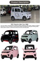 EccoStar X9 E Schwarz-Rot 4-Wheeler Side-By-Side MicroCar...