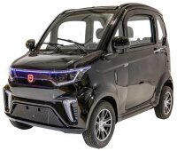 EccoStar X9 E Schwarz-Rot 4-Wheeler Side-By-Side MicroCar 45km/h Mokick ab15 mit Führerschein AM 2-Personen