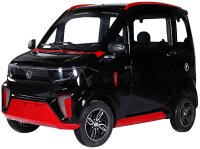 EccoStar X9 E Weiss 4-Wheeler Side-By-Side MicroCar 45km/h Mokick ab15 mit Führerschein AM 2-Personen