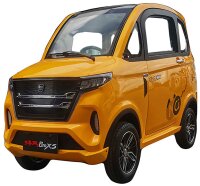 EccoStar X5 E Weiss 58Ah Akku 4-Wheeler MicroCar 45km/h Mokick ab15 mit Führerschein AM 2-Personen Straßenzulassung