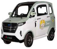 EccoStar X5 E Weiss 58Ah Akku 4-Wheeler MicroCar 45km/h Mokick ab15 mit Führerschein AM 2-Personen Straßenzulassung
