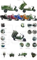 EccoStar C06 Electric Cargo Trike 60V45Ah (Green) 25 km/h Street-Legal with Tipping Bed 25 km/h Moped Version