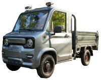 RocknBikes Pick-Up Cargo A41 Grau 72V108Ah LiFeP04 Akku 25km/h Version 2 Personen Straßenzulassung