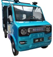 RocknBikes Pick-Up Cargo A41 Grau 72V108Ah LiFeP04 Akku 25km/h Version 2 Personen Straßenzulassung